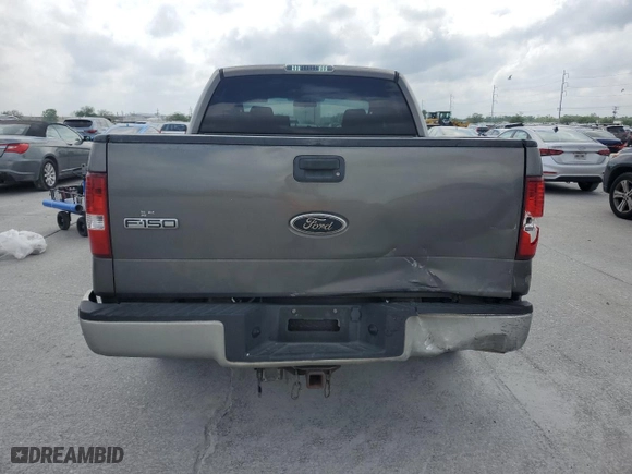 2005 Ford F-150 XLT with VIN 1FTPW12595FA96968, listed as a Copart auction lot 51108835 with 0 mi miles and Salvage Title. Bid and sale history available at carsss.com. Image 6.