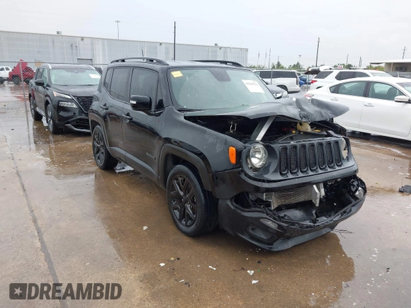 2018 Jeep Renegade Latitude with VIN ZACCJABB2JPJ10216, listed as a IAAI auction lot 41864523 with 72,256 mi miles and . Bid and sale history available at DreamBid. Image 1.
