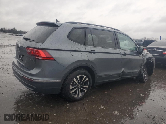 2024 Volkswagen Tiguan S with VIN 3VVFB7AX0RM051356, listed as a Copart auction lot 43218935 with 13,201 mi miles and Salvage title. Bid and sale history available at DreamBid. Image 3.
