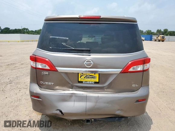 2014 Nissan Quest SV z VIN JN8AE2KP0E9101509, wystawiony jako Copart lot #58003325 z przebiegiem 198 287 mil mil oraz Czysty tytuł • Clean title. Historia ofert i sprzedaży dostępna na DreamBid. Obrazek 6.