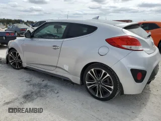 2016 Hyundai Veloster Turbo with VIN KMHTC6AEXGU255318, listed as a Copart auction lot 77101544 with 0 mi miles and Salvage Title. Bid and sale history available at carsss.com. Image 2.