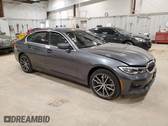 2021 BMW 3 Series 330i xDrive with VIN 3MW5R7J06M8B89958, listed as a Copart auction lot 53075975 with 35,240 mi miles and Salvage Title. Bid and sale history available at carsss.com. Image 4.