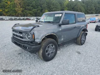 2024 Ford Bronco Big Bend with VIN 1FMDE7AH4RLA09758, listed as a Copart auction lot 69443664 with 5,376 mi miles and Salvage Title. Bid and sale history available at carsss.com. Image 1.