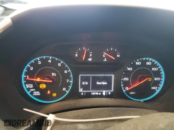 2018 Chevrolet Equinox LT z VIN 3GNAXJEV3JL104472, wystawiony jako Copart lot #55535805 z przebiegiem 119 748 mil mil oraz Czysty tytuł • Clean title. Historia ofert i sprzedaży dostępna na DreamBid. Obrazek 9.