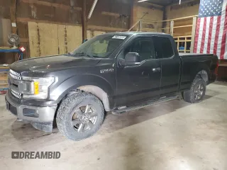 2018 Ford F-150 XL z VIN 1FTFX1EG7JKF57219, wystawiony jako Copart lot #48829385 z przebiegiem 128 332 mil mil oraz Szkoda całkowita • Salvage title. Historia ofert i sprzedaży dostępna na DreamBid. Obrazek 1.