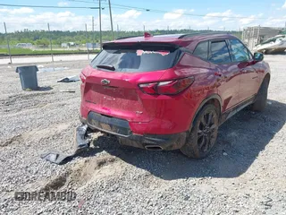 2021 Chevrolet Blazer RS z VIN 3GNKBKRS2MS579534, wystawiony jako IAAI lot #42207795 z przebiegiem 55 716 mil mil oraz . Historia ofert i sprzedaży dostępna na DreamBid. Obrazek 4.