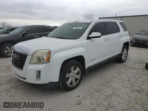 2012 GMC Terrain SLE-1 with VIN 2GKALMEK5C6313834, listed as a Copart auction lot 49534365 with 163,548 mi miles and Clean Title. Bid and sale history available at carsss.com. Image 1.