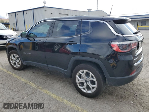 2025 Jeep Compass Sport with VIN 3C4NJDAN8ST503124, listed as a Copart auction lot 48142925 with 4,699 mi miles and Salvage title. Bid and sale history available at DreamBid. Image 2.