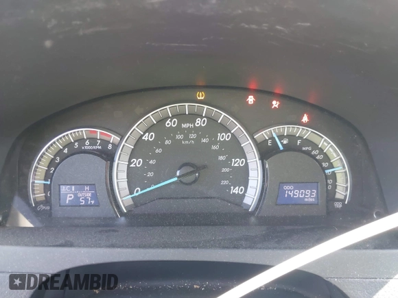 2012 Toyota Camry L with VIN 4T1BF1FK4CU621966, listed as a IAAI auction lot 41991837 with 149,093 mi miles and . Bid and sale history available at DreamBid. Image 7.
