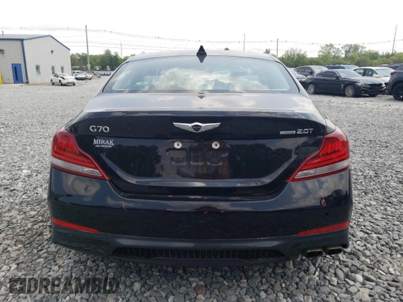 2021 Genesis G70 2.0T with VIN KMTG34LA0MU079767, listed as a Copart auction lot 59688405 with 51,115 mi miles and Salvage title. Bid and sale history available at DreamBid. Image 6.