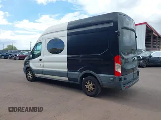 2015 Ford Transit with VIN 1FTYR2XM4FKB28350, listed as a IAAI auction lot 41989089 with 100,823 mi miles. Bid and sale history available at carsss.com. Image 3.