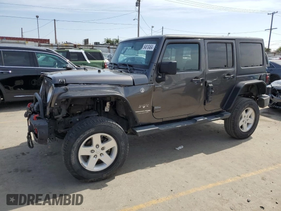 2018 Jeep Wrangler JK Unlimited Sahara with VIN 1C4HJWEG7JL921866, listed as a Copart auction lot 69345464 with 58,990 mi miles and Salvage Title. Bid and sale history available at carsss.com. Image 1.