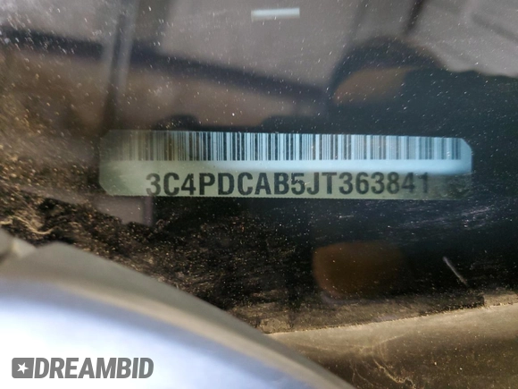 2018 Dodge Journey SE with VIN 3C4PDCAB5JT363841, listed as a Copart auction lot 45853725 with Not Provided miles and Salvage Title. Bid and sale history available at DreamBid. Image 13.