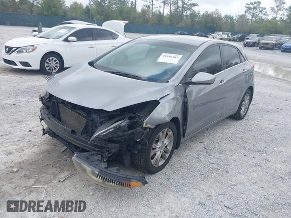 2013 Hyundai Elantra GT with VIN KMHD35LE8DU033254, listed as a IAAI auction lot 41956469 with 98,484 mi miles. Bid and sale history available at carsss.com. Image 2.
