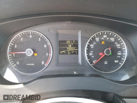 2014 Volkswagen Jetta SE with VIN 3VWD07AJXEM315231, listed as a Copart auction lot 58258075 with 99,860 mi miles and Salvage title. Bid and sale history available at DreamBid. Image 9.