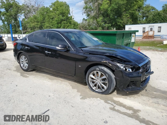 2014 Infiniti Q50 Premium with VIN JN1BV7AP9EM693541, listed as a Copart auction lot 52898005 with 203,157 mi miles and Salvage Title. Bid and sale history available at carsss.com. Image 4.