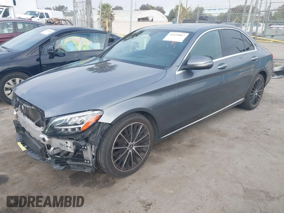 2021 Mercedes-Benz C 300 with VIN W1KWF8DB8MR651550, listed as a IAAI auction lot 41529067 with 92,616 mi miles and . Bid and sale history available at carsss.com. Image 18.