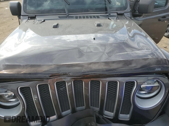 2021 Jeep Wrangler Unlimited Sahara High Altitude with VIN 1C4HJXEM5MW599937, listed as a Copart auction lot 71797814 with Not provided miles and Salvage title. Bid and sale history available at DreamBid. Image 11.