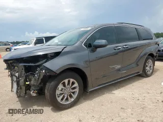 2025 Toyota Sienna XLE with VIN 5TDJRKEC0SS241548, listed as a Copart auction lot 63900415 with 2,458 mi miles and Salvage title. Bid and sale history available at DreamBid. Image 1.