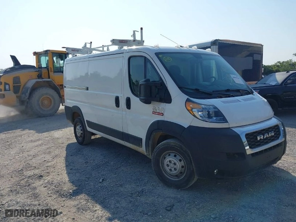 2021 Ram ProMaster Cargo Van with VIN 3C6LRVAG4ME553606, listed as a IAAI auction lot 40090330 with 78,836 mi miles. Bid and sale history available at carsss.com. Image 1.