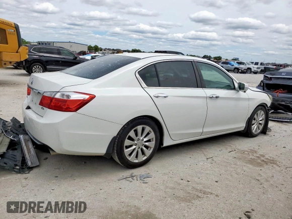 2015 Honda Accord EX-L with VIN 1HGCR2F84FA084078, listed as a Copart auction lot 54117765 with 235,549 mi miles and Salvage title. Bid and sale history available at DreamBid. Image 3.
