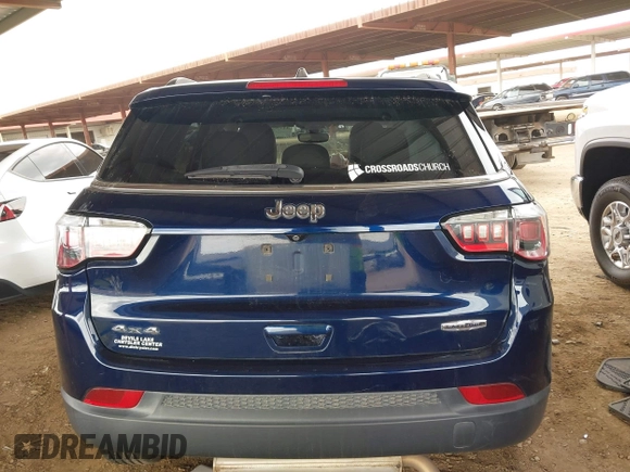 2017 Jeep Compass Latitude with VIN 3C4NJDBB3HT646110, listed as a IAAI auction lot 41789067 with 56,165 mi miles. Bid and sale history available at carsss.com. Image 16.