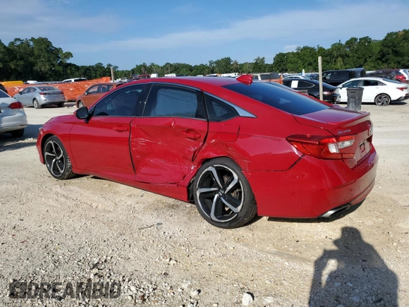 2019 Honda Accord Sport with VIN 1HGCV1F38KA020985, listed as a Copart auction lot 61280645 with 111,281 mi miles and Non repairable. Bid and sale history available at DreamBid. Image 2.