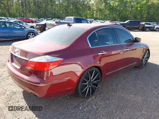 2011 Hyundai Genesis with VIN KMHGC4DF9BU124576, listed as a IAAI auction lot 41971684 with 199,322 mi miles and . Bid and sale history available at DreamBid. Image 4.