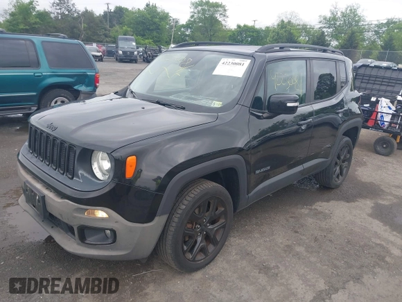 2017 Jeep Renegade Latitude z VIN ZACCJBBB7HPF22652, wystawiony jako IAAI lot #42230081 z przebiegiem 108 696 mil mil oraz . Historia ofert i sprzedaży dostępna na DreamBid. Obrazek 2.