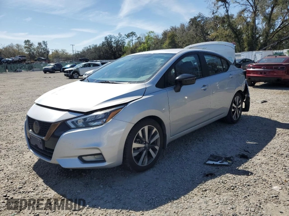 2020 Nissan Versa SR with VIN 3N1CN8FVXLL856920, listed as a Copart auction lot 47381555 with 58,570 mi miles and Salvage Title. Bid and sale history available at DreamBid. Image 1.