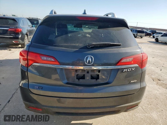 2015 Acura RDX with VIN 5J8TB4H33FL005022, listed as a Copart auction lot 52649365 with 0 mi miles and Salvage Title. Bid and sale history available at carsss.com. Image 6.