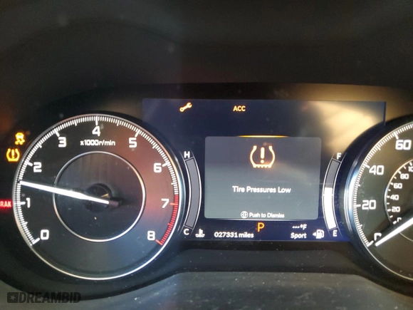 2020 Acura RDX w/Technology Pkg with VIN 5J8TC1H56LL006187, listed as a Copart auction lot 89370885 with 27,331 mi miles and Salvage Title. Bid and sale history available at carsss.com. Image 9.