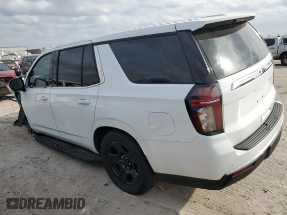 2022 Chevrolet Tahoe Commercial with VIN 1GNSCLED9NR301647, listed as a Copart auction lot 81709524 with 42,407 mi miles and Salvage title. Bid and sale history available at DreamBid. Image 2.