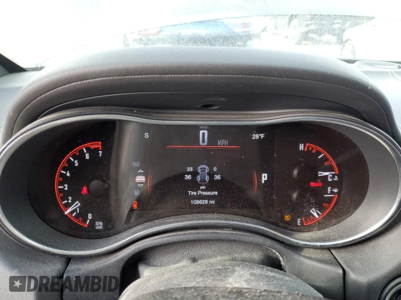 2017 Dodge Durango Citadel with VIN 1C4RDJEG5HC937704, listed as a Copart auction lot 43774085 with 108,628 mi miles and Salvage Title. Bid and sale history available at carsss.com. Image 9.