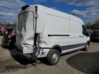 2023 Ford Transit Cargo with VIN 1FTBR2CG6PKA87002, listed as a Copart auction lot 75418304 with 24,240 mi miles and Salvage Title. Bid and sale history available at DreamBid. Image 3.