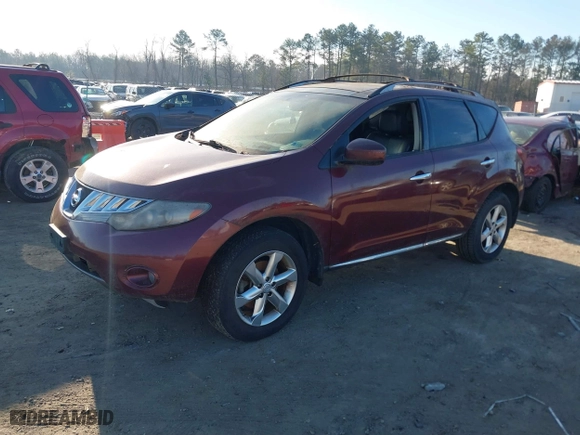 2010 Nissan Murano SL with VIN JN8AZ1MW3AW124863, listed as a IAAI auction lot 41670932 with 221,730 mi miles. Bid and sale history available at carsss.com. Image 2.