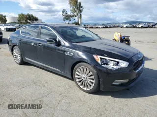 2015 Kia K900 Luxury with VIN KNALW4D47F6022807, listed as a Copart auction lot 47350225 with 84,669 mi miles and Salvage Title. Bid and sale history available at carsss.com. Image 4.