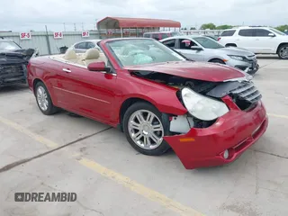 2008 Chrysler Sebring Limited with VIN 1C3LC65M28N268411, listed as a IAAI auction lot 41877805 with 110,886 mi miles. Bid and sale history available at carsss.com. Image 1.