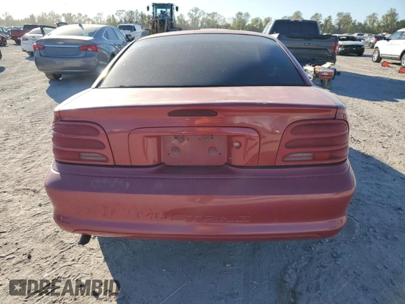 1995 Ford Mustang with VIN 1FALP4047SF208448, listed as a Copart auction lot 80992644 with 328,529 mi miles and Salvage Title. Bid and sale history available at carsss.com. Image 6.