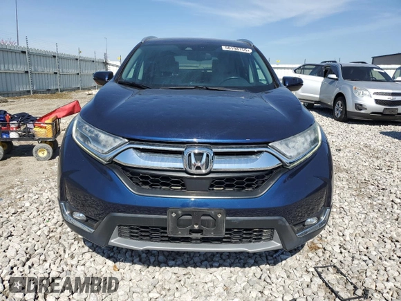 2019 Honda CR-V Touring with VIN 2HKRW2H9XKH607064, listed as a Copart auction lot 50198155 with 56,802 mi miles and Salvage Title. Bid and sale history available at carsss.com. Image 5.