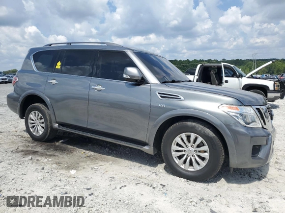 2017 Nissan Armada SV with VIN JN8AY2ND8H9007164, listed as a Copart auction lot 67336924 with 146,972 mi miles and Salvage Title. Bid and sale history available at carsss.com. Image 4.