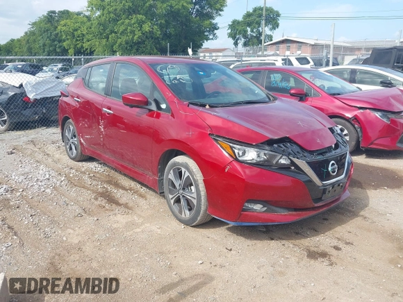 2022 Nissan LEAF SV Plus with VIN 1N4BZ1CV0NC550614, listed as a IAAI auction lot 42730366 with 23,416 mi miles and . Bid and sale history available at DreamBid. Image 1.