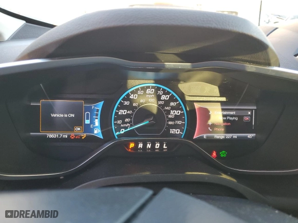 2017 Ford C-Max Energi Titanium with VIN 1FADP5FU2HL105756, listed as a Copart auction lot 43959905 with 78,631 mi miles and Salvage Title. Bid and sale history available at carsss.com. Image 9.
