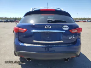 2014 Infiniti QX70 with VIN JN8CS1MW1EM410600, listed as a Copart auction lot 54410295 with 116,985 mi miles and Salvage Title. Bid and sale history available at carsss.com. Image 6.