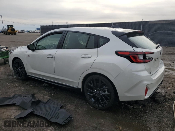 2024 Subaru Impreza RS with VIN JF1GUHHC5R8321455, listed as a Copart auction lot 80346334 with 7,559 mi miles and Non Repairable. Bid and sale history available at carsss.com. Image 2.