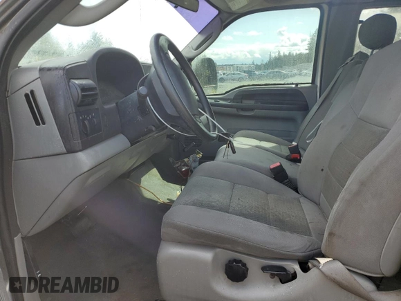 2005 Ford F-250 XL с VIN 1FTSX21PX5EA82969, выставлен на аукционе Copart как лот 51541635 с пробегом 178 120 миль миль и Чистый • Clean title. История ставок и продаж доступна на DreamBid. Изображение 7.