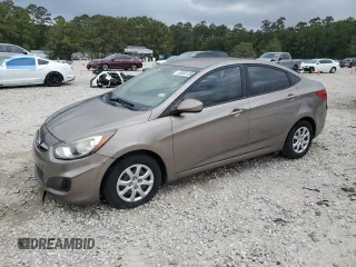 2013 Hyundai Accent GLS with VIN KMHCT4AE2DU522872, listed as a Copart auction lot 55453135 with 157,477 mi miles and Clean title. Bid and sale history available at DreamBid. Image 1.