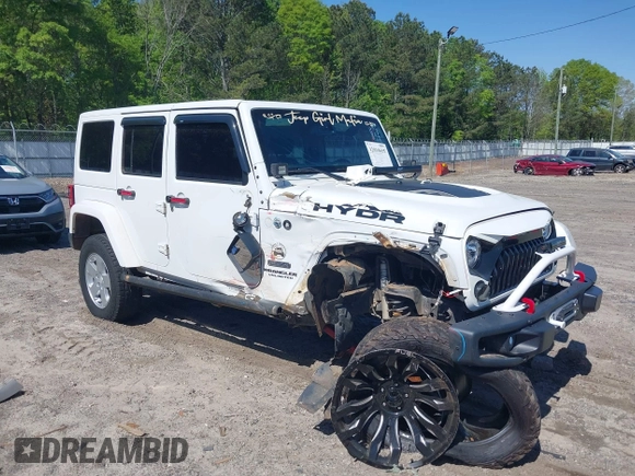 2017 Jeep Wrangler Unlimited Rubicon with VIN 1C4BJWFG9HL695361, listed as a IAAI auction lot 42010655 with 65,536 mi miles and . Bid and sale history available at DreamBid. Image 1.