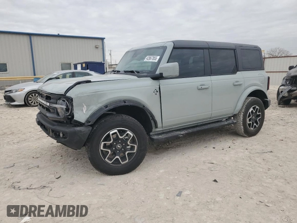2024 Ford Bronco Outer Banks with VIN 1FMDE8BH3RLB22749, listed as a Copart auction lot 42867855 with 1,693 mi miles and Salvage Title. Bid and sale history available at DreamBid. Image 1.