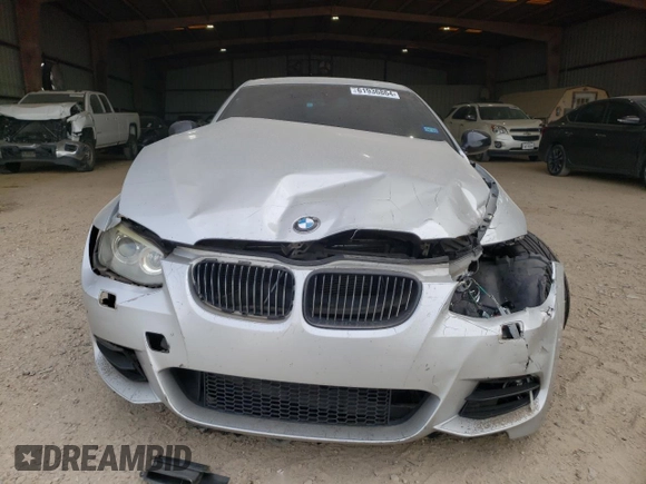 2011 BMW 3 Series 335is with VIN WBAKG1C50BE599437, listed as a Copart auction lot 61936864 with 165,046 mi miles and Salvage Title. Bid and sale history available at carsss.com. Image 5.